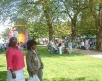 A quiet corner of the park before the crowds arrived