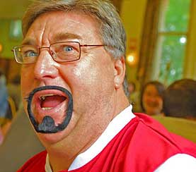 It looks like gravy on Neil