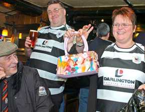 Neil and Mari manage a little shopping before the game