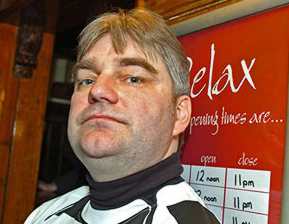 A stern looking Mr Waters